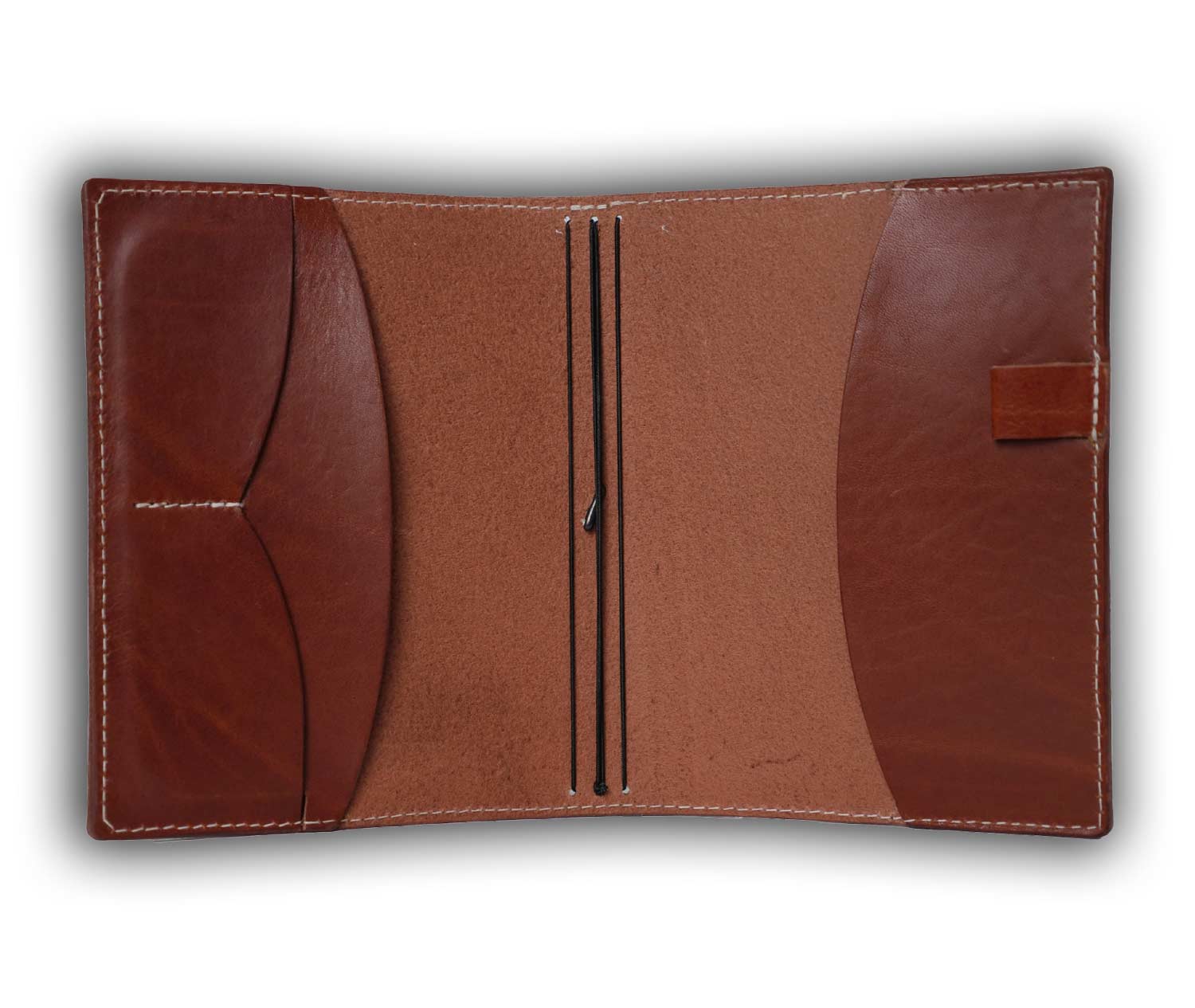 Bujo Cover pockets cognac leather