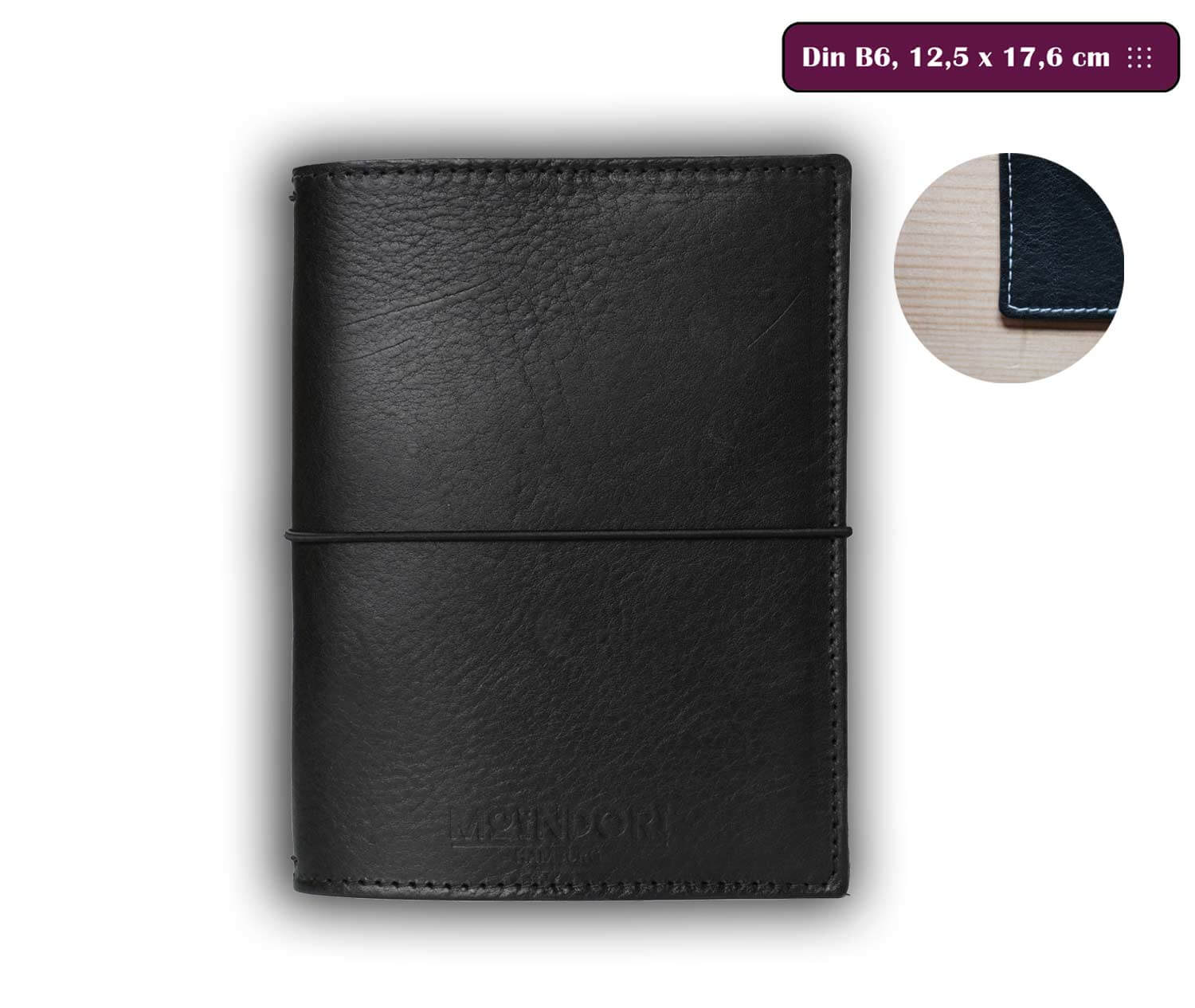 classic black Bullet Journal cover DIN B6