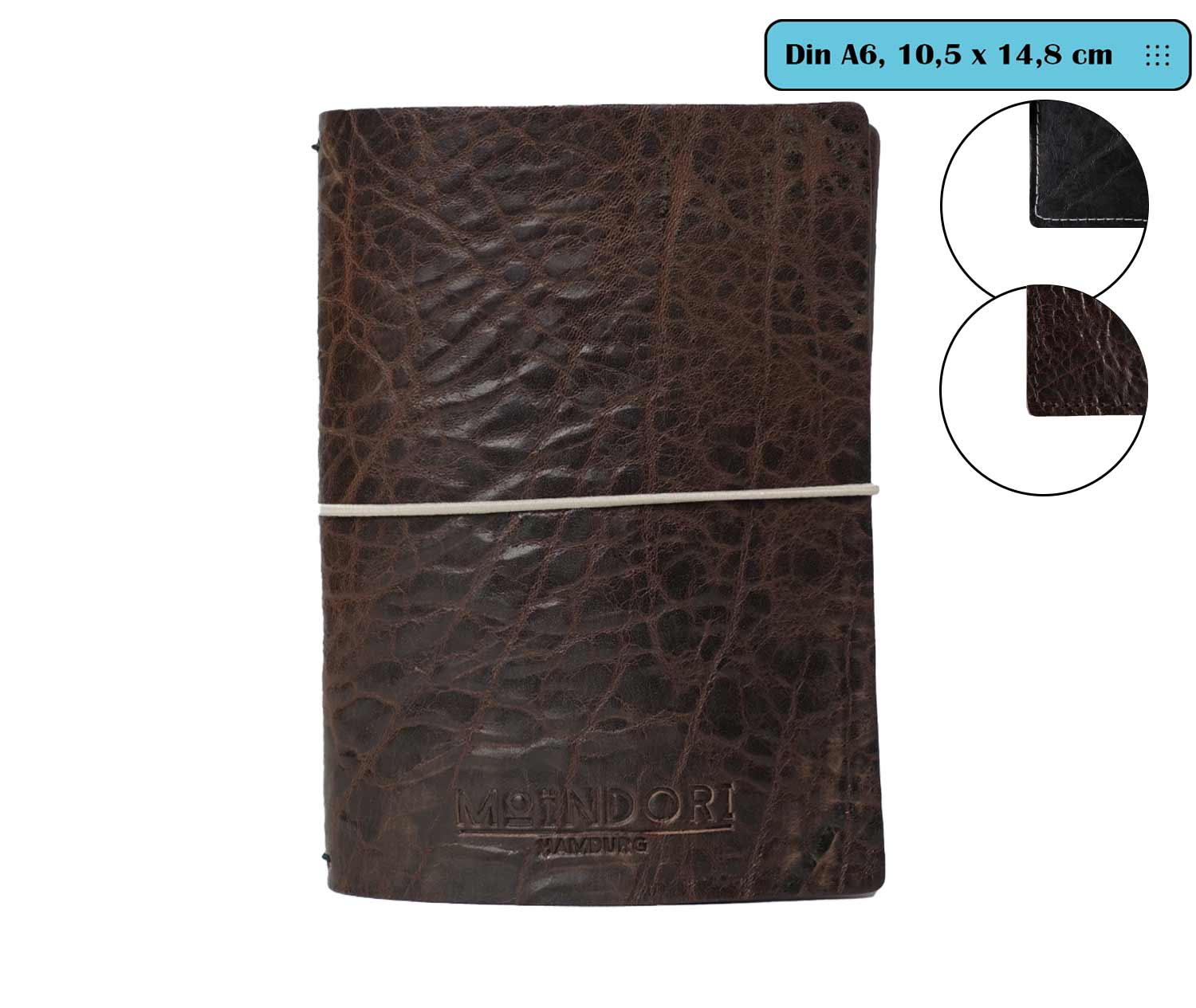 DIN A6 - Travelers Notebook  - Vintage - Echtleder