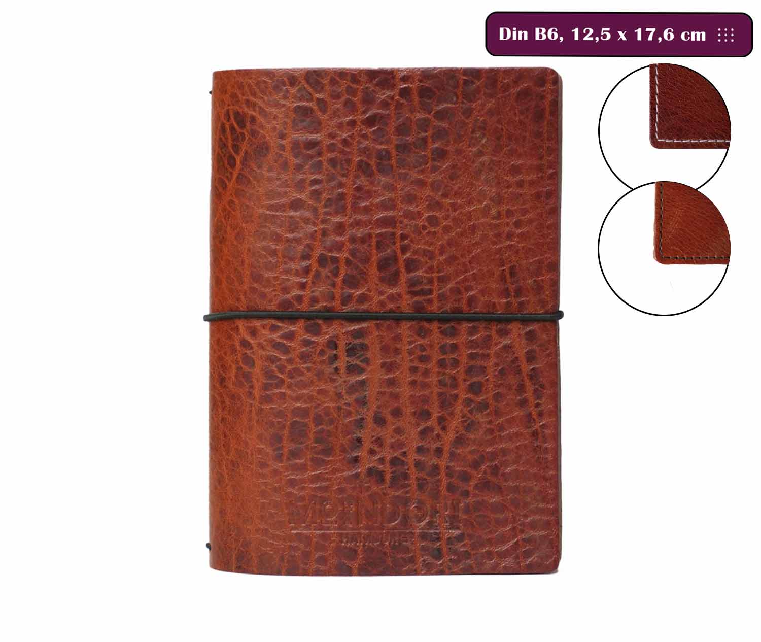 DIN B6 - Travelers Notebook - Vintage - Echtleder