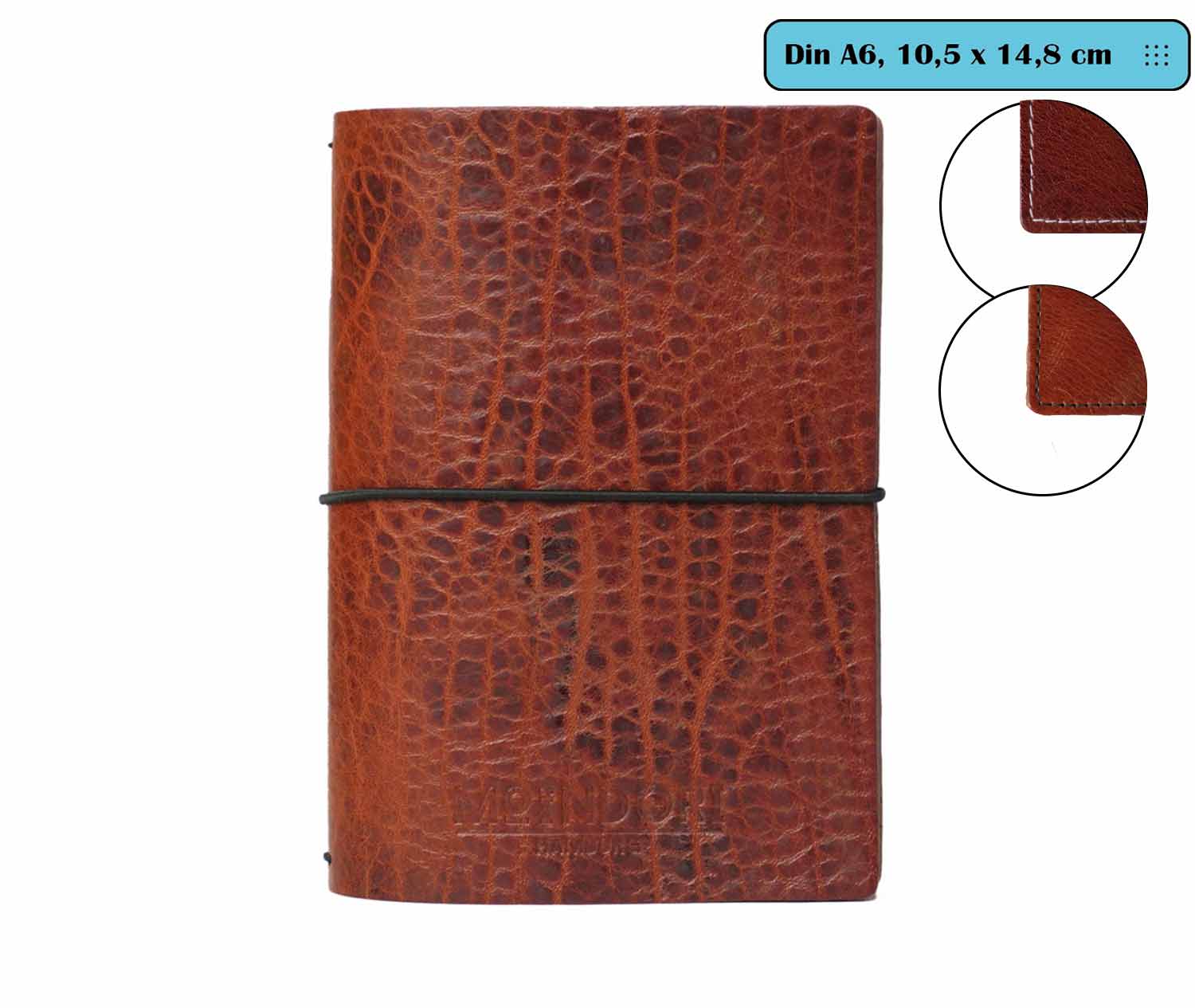 DIN A6 - Travelers Notebook  - Vintage - Echtleder