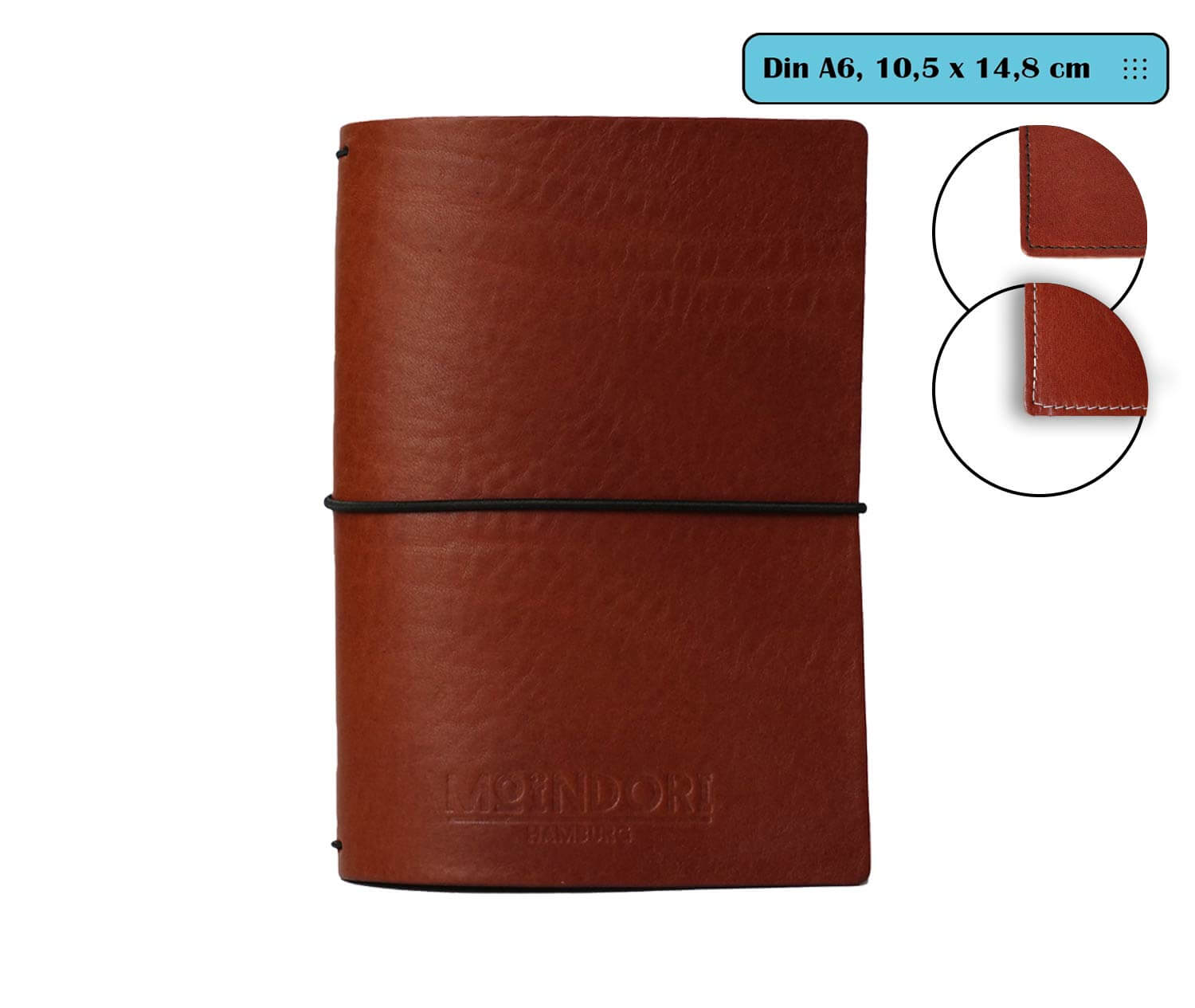DIN A6 Travelers Notebook - Classic - Echtleder