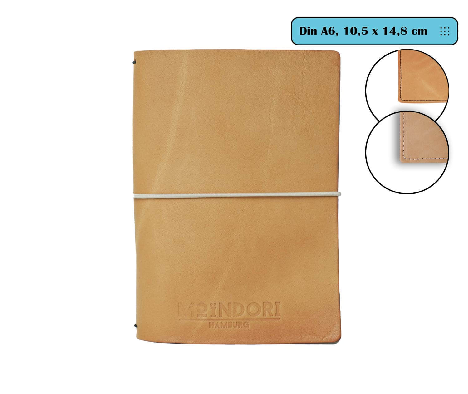 DIN A6 Travelers Notebook - Classic - Echtleder